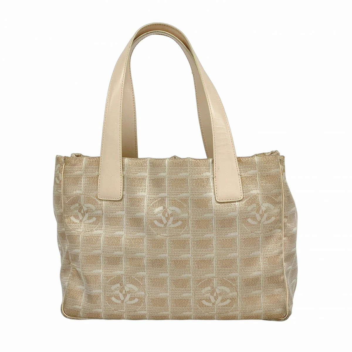 CHANEL Pink Silver Hardware Nylon Travel Tote Bag for Women Pre-Owned PG599131