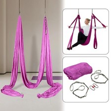 Aerial Yoga Swing Kit 39FT For Home Gymnastics Acrobatic Flying w/ Hardware