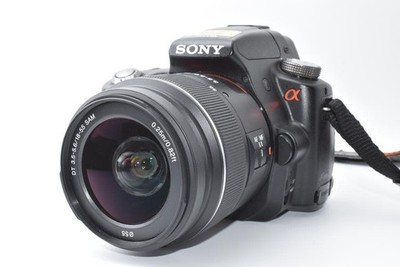 Sony α55 DSLR Camera Kit with Zoom Lens Battery Charger Straps (Used)