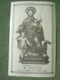 SANTINO ORIGINALE SAN ROCCO VENERATO A PENTA SALERNO