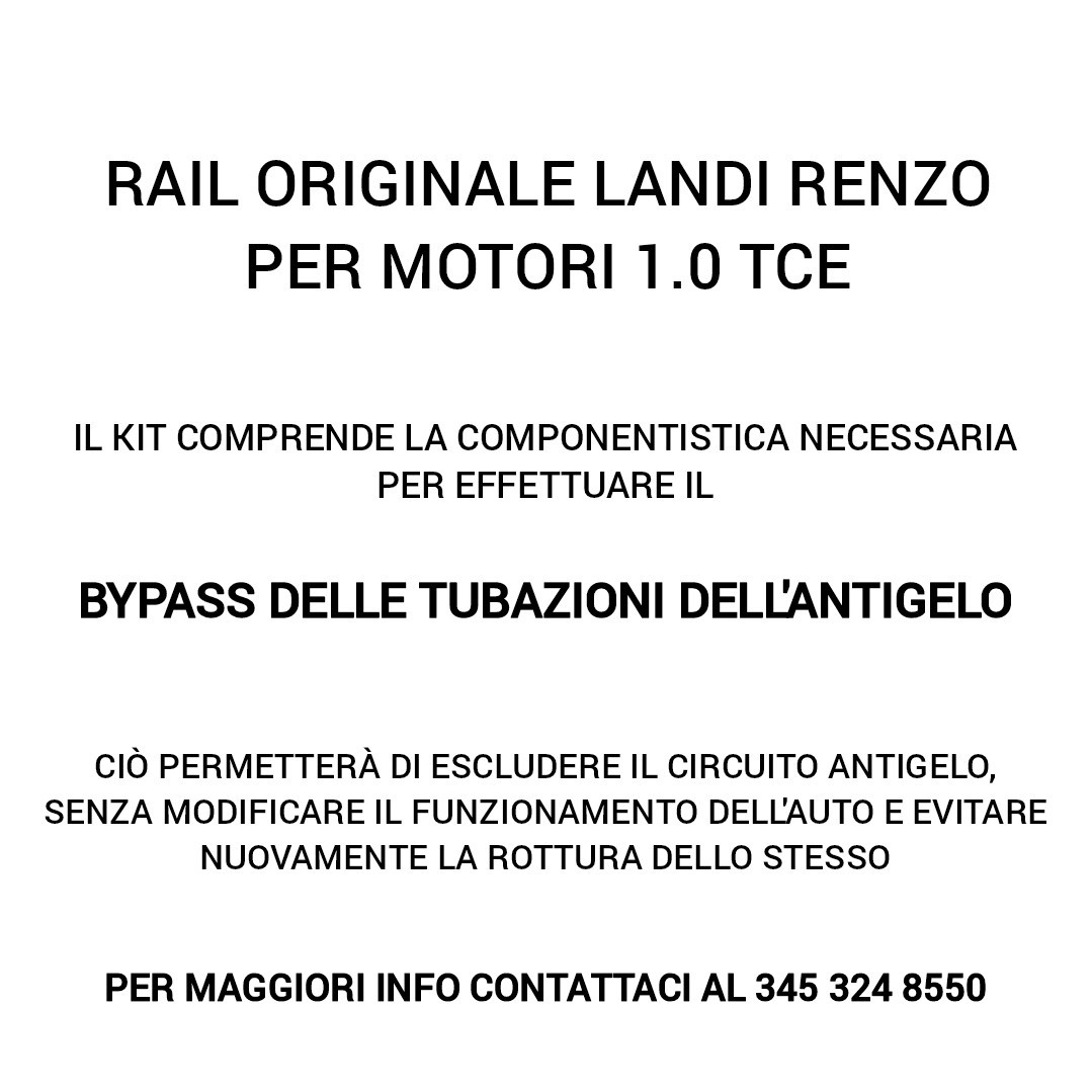 RAIL KIT 3 INIETTORI GPL LANDI 175230842R - 175233231R -DACIA