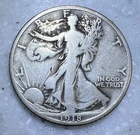 1918-D - Walking Liberty Half Dollar - VG/F - Nice Coin!!