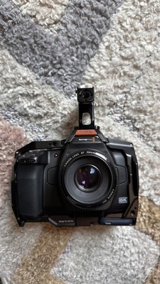 Blackmagic Pocket 6k G2 Camera Bundle With Battery Grip and 50mm Lens ( NO CAGE)