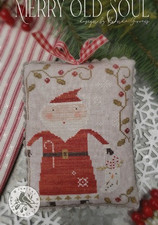 Cross Stitch Pattern Sampler Primitive Pin Cushion Christmas Merry Old Soul