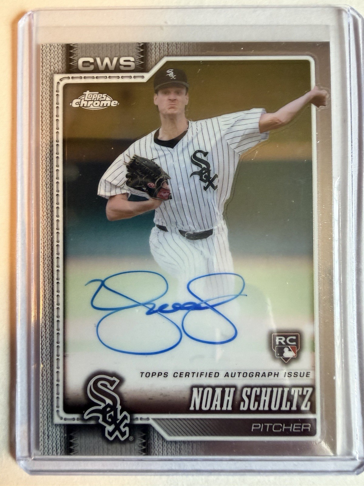 Topps Chrome Noah Schultz RC Auto Topps Certified Autograph Chicago White Sox