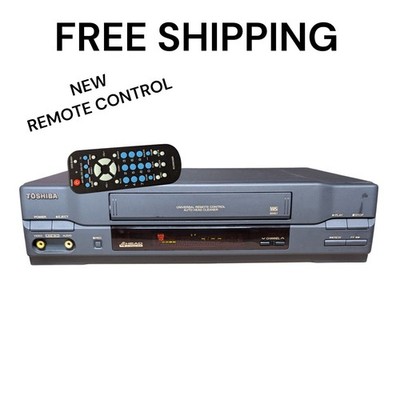 Toshiba VCR Video Recorder M-461 4 Head VHS Black Remote Control