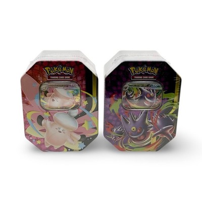 Pokemon TCG Mega Clefable + Gengar Moonlit Tins 2x NEU & FACTORY SEALED
