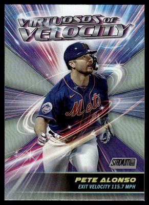 2024 Stadium Club #VV-14 Pete Alonso Virtuosos of Velocity