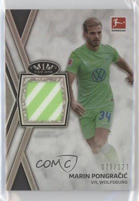 2020-21 Tier One Bundesliga Relics /127 Marin Pongracic Pongračić Rookie RC 4nl