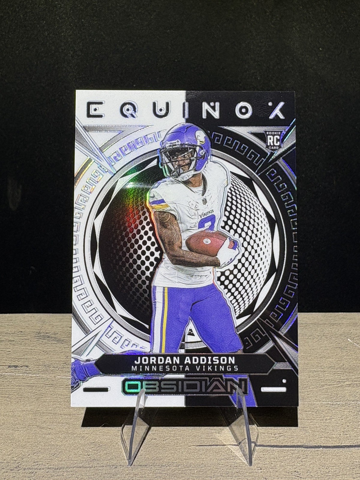 2023 Panini Obsidian #17 Jordan Addison Equinox #/135