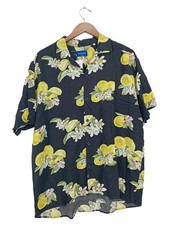 JACK & JONES camicia uomo casual manica corta taglia 52/XL floreale viscosa multicolore