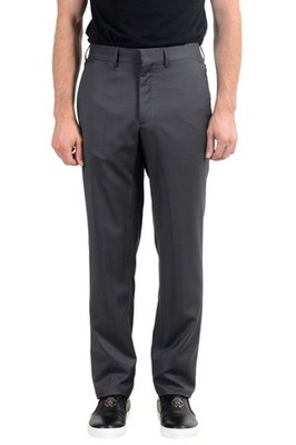 Versace Men's 100% Wool Gray Dress Pants US 30 IT 46