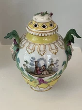 KPM Royal Berlin Potpourri  Urn Floral Flowers Antique 11" H