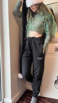 15 cm xxl Ultra Goth Schwarz Erwachsene Plüsch Lang Weihnachtsmütze Weihnachten Party Weihnachtsmann
