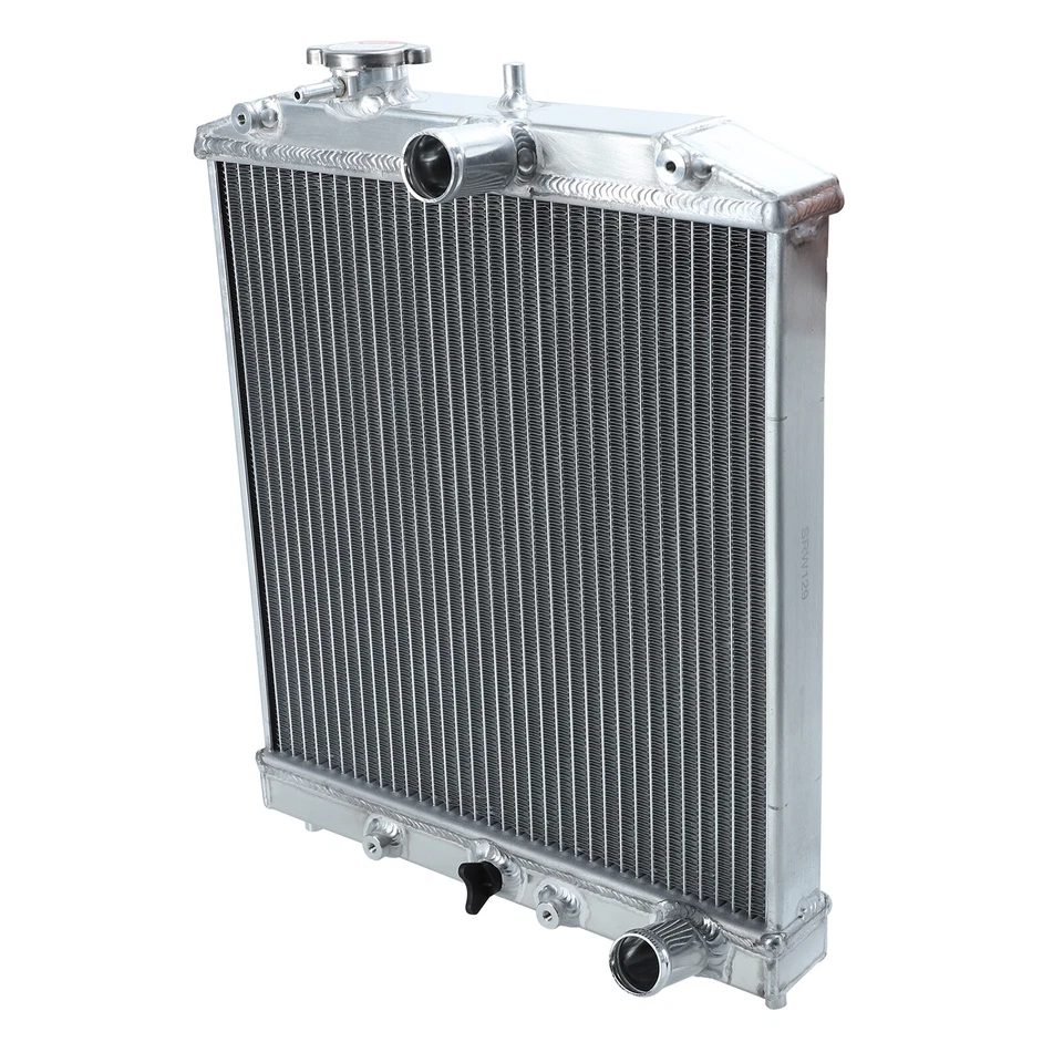 Racing 34mm Radiator 2 Row Aluminum MT For 1992-2000 Honda Civic Del Sol EG EH Foto 3 de 4