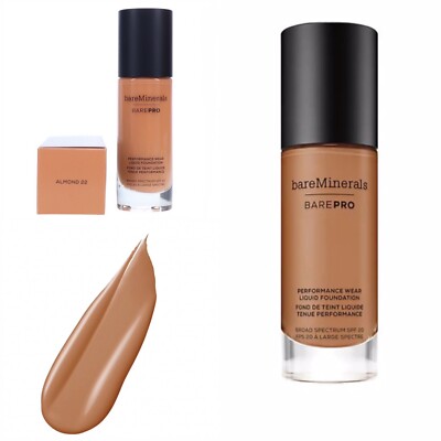 BareMinerals Barepro 24HR Performance Wear Liquid Foundation Almond 22  - SPF 20