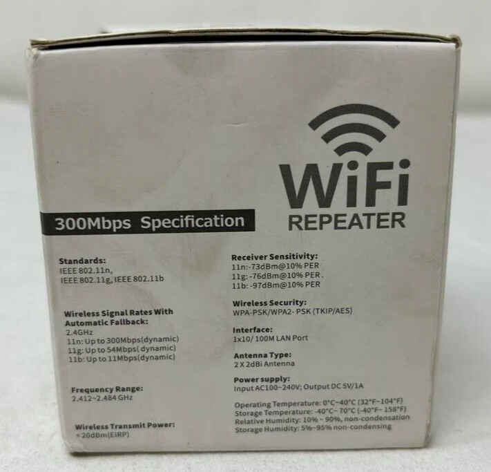 Internet Booster Wireless Signal WiFi Repeater Dual Band Range Extender 1200mbps - Image 3 of 4