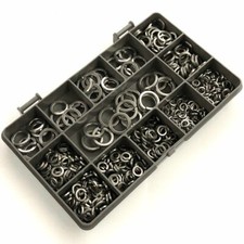 395 PIECE A2 STAINLESS STEEL M4 M5 M6 M8 M10 M12 SPRING WASHERS COIL WASHER KIT