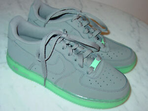 2015 Nike Air Force One Premium Light Ash/Green Glow Shoes! Size 6.5Y Sold  As Is | eBay