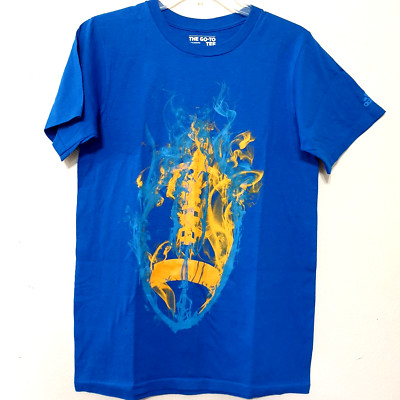 ADIDAS The GO Tee Unisex T-Shirt Small (12-14) Performance Fireball Football NWT