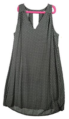 Old Navy Kleid Größe S schwarz Floral Blumen V Ausschnitt Ärmellos Damen