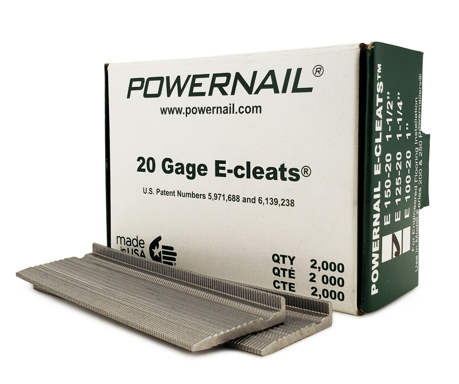 Powernail 11/4" ECleat for Powernail Model 200 Nailer (2,000 nails