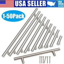 2" to 16" Brushed Nickel Cabinet Pulls Stainless Steel Drawer T Bar Handles