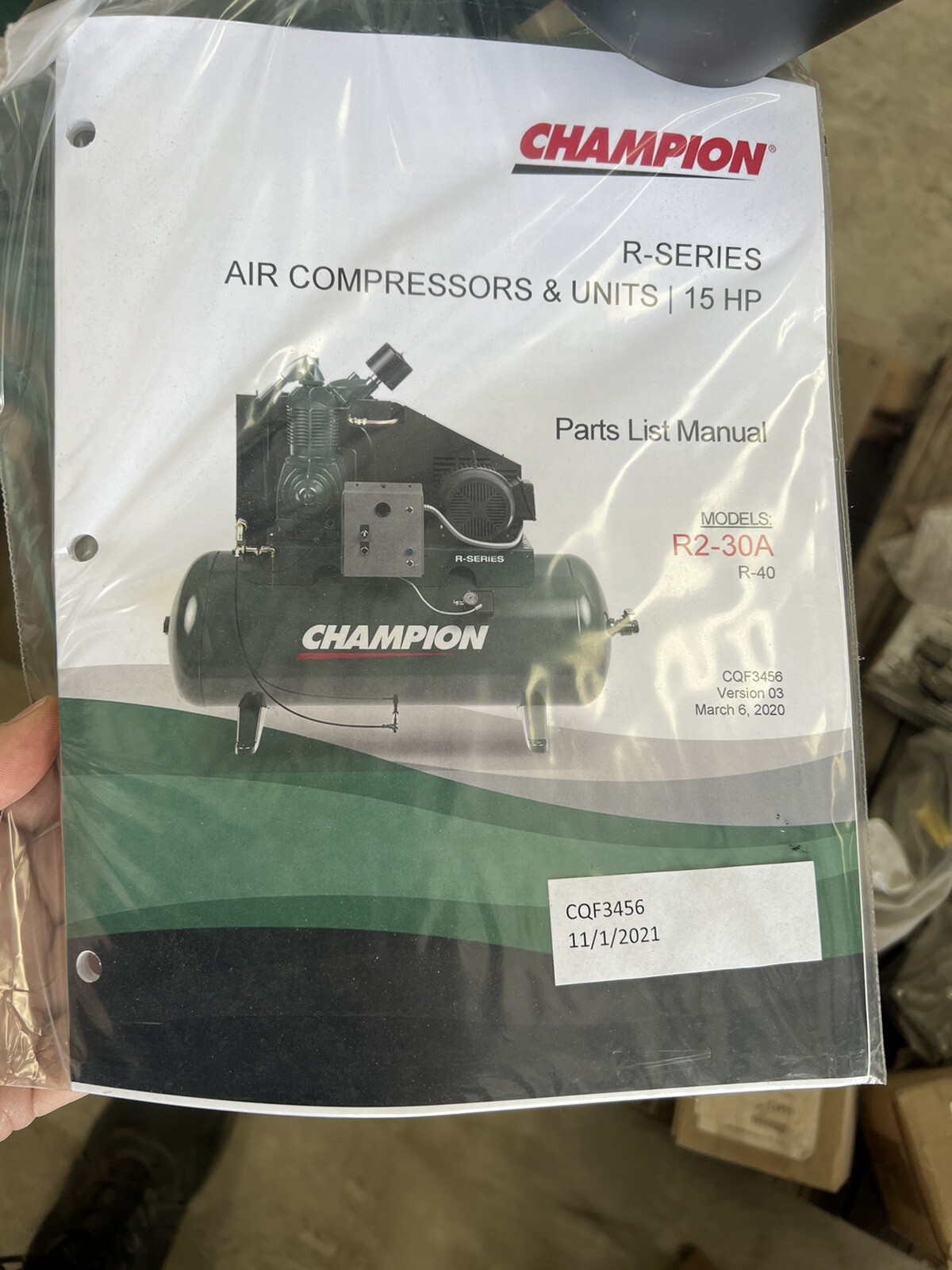 R2-30A-P22, Champion Air Compressor, 15HP