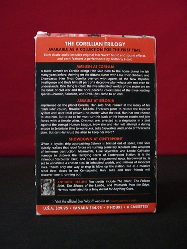 Star Wars Rare Vintage 1995 The Corellian Trilogy Omnibus Cassettes Excel Cond - Picture 5 of 7