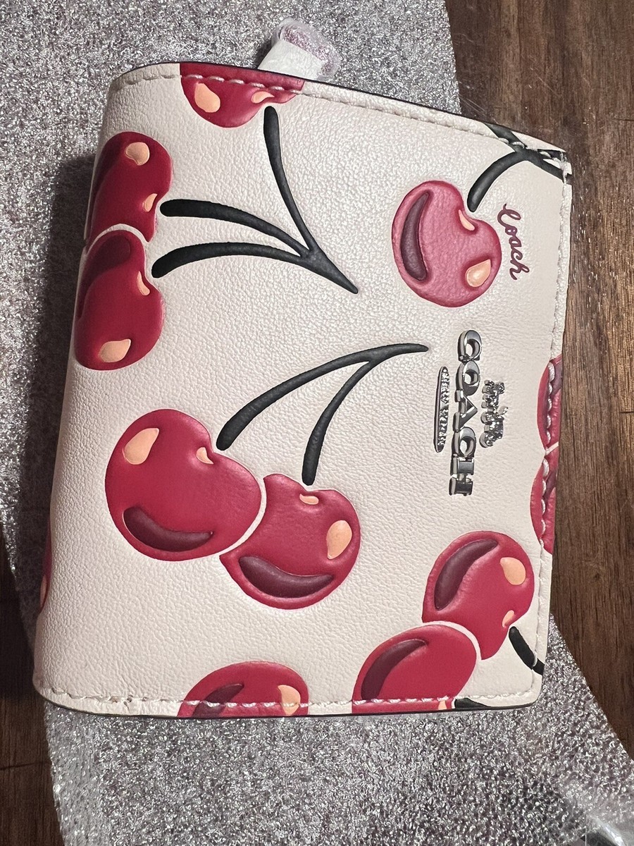 NWT Coach Snap Wallet With Cherry Print CZ618 🍒 | eBay