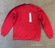 Cheetah Boys Large 14-16 Sweatshirt Red Solid Crew Neck USA Made