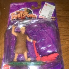 1993 Brand New Sealed Flintstones Barney Mowing Lawn figure damage