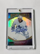 2019-20 OPC Platinum Auston Matthews Best In World Rainbow Auto 1:36,800 PACKS 