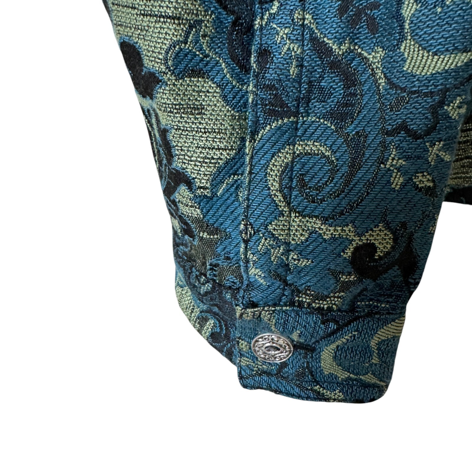 Laura Ashley Small Button Up Jacket Embroidered B… - image 8