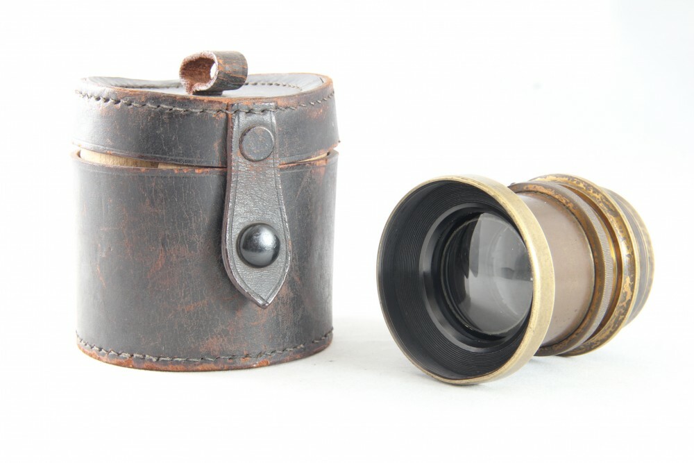 C.P.GOERZ BERLIN EXTRA-RAPID-LYNKEIOSKOP Serie C. No.2 Brass Lens