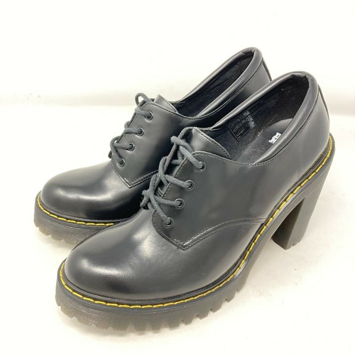 Dr. Martens AirWair SALOME Smooth leather heels shoes size docs DM'S uk 7  eu 41 | eBay