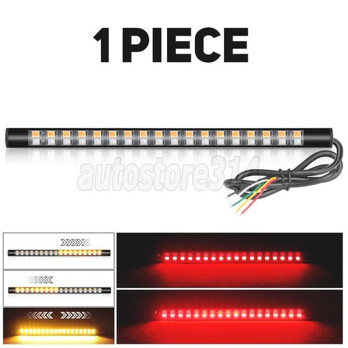 Flexible 36 LED Motorcycle Strip Light Tail Brake Stop Flowing Turn Signal 3IN1 - Picture 2 of 15