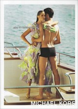 MICHAEL KORS 5-Page PRINT AD Spring 2008 CARMEN KASS Noah Mills SEXY MAN WOMAN