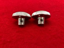 Gm Original 1967 Corvette Two Chrome Radio Knobs 3897325 Die Cast C2 67 Ncrs Oem