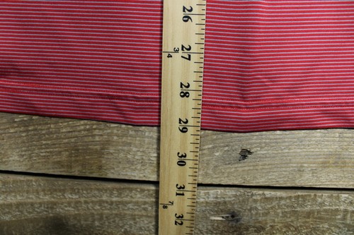 Under Armour Long Sleeve 1/4 Zip Pullover Mens 2XL Red Gray Striped Loose - 第 5/6 張圖片