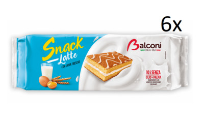 6x Balconi snack al latte 280g Kuchen mit Milch italienisch brioche kekse