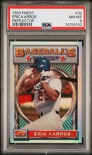 1993 Finest Baseball Eric Karros #32 Refractor RF
