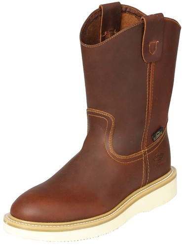 Miragum Men Size 10D Brown Burgundy Leather Slip Resistant  display picture 1