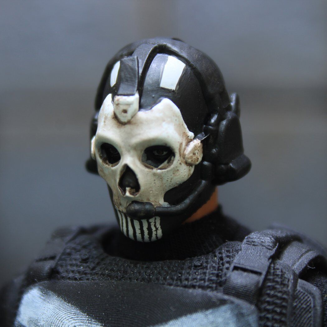 1/12 Custom Lieutenant Simon Riley Ghost Call Of Duty Head Sculpt