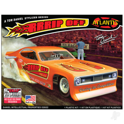 Atlantis Models 1:32 Tom Daniel Abzocken lustiges Auto Dragster Kunststoff-Kit