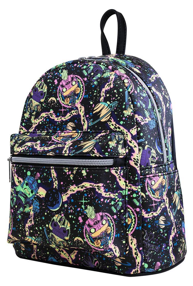 Funko Marvel Infinity Saga Mini Backpack Neon Black Light Reactive Marvel Neon Infinity Saga Blacklight Mini Backpack 2021  main image 2