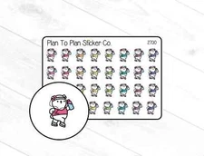2700~~Running Bear Planner Stickers.