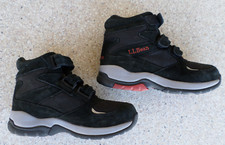 L.L Bean Black Mid, Hook and Loop, Primaloft Winter Boots. Women's 8 M
