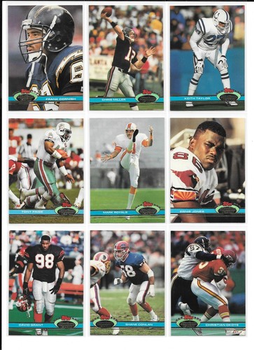 1991 Stadium Club Football Trading Cards / Choose From List  #s 1 - 250 / mb37 - Picture 11 of 219