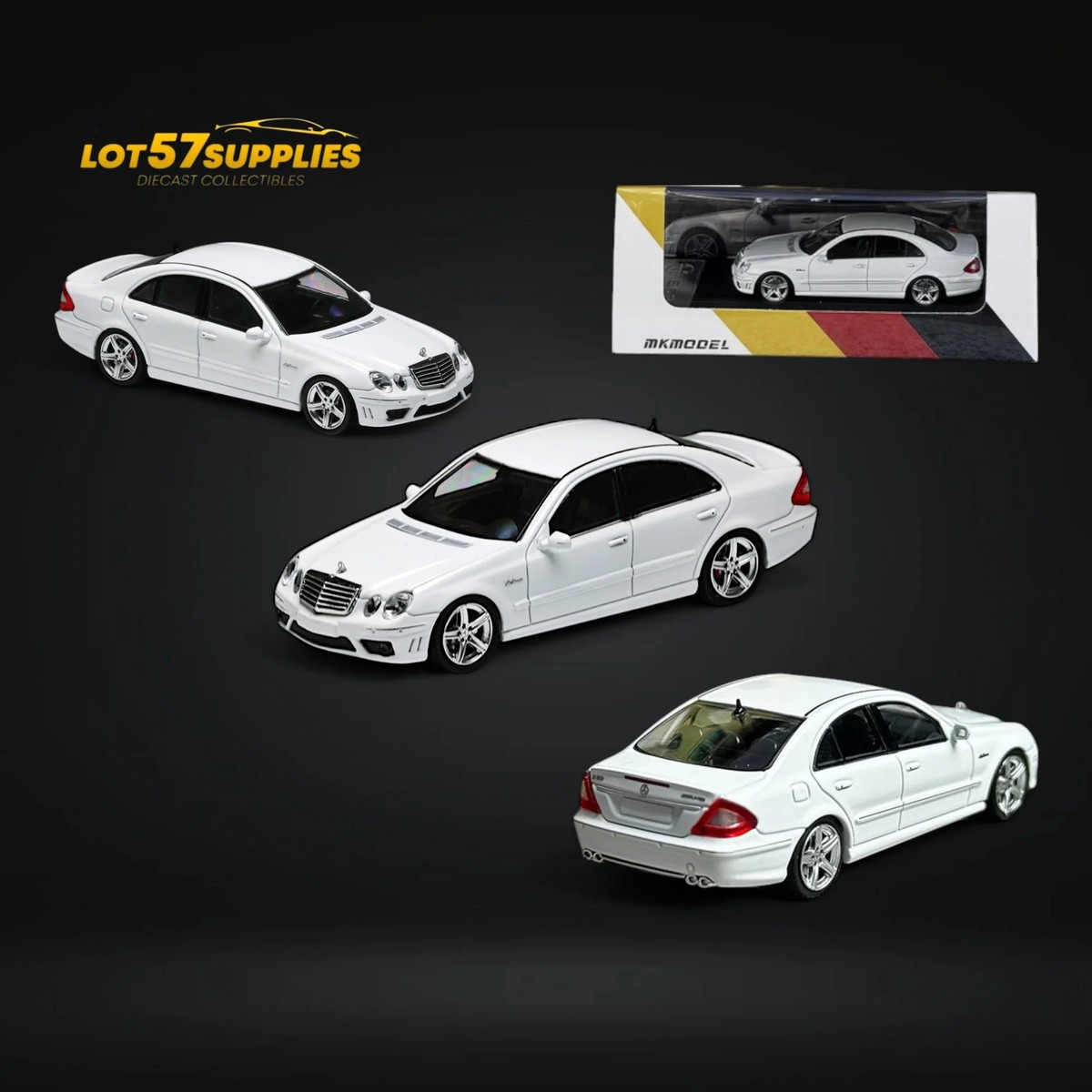 Mercedes-Benz AMG E63 セダン ミニカー1/18 GT Spirit Mercedes Benz AMG E63 S (W213) Sedan White